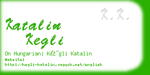 katalin kegli business card